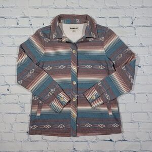 Rank 45 Jacket Womens XS Quilted‎ Multicolored Southwestern Shacket